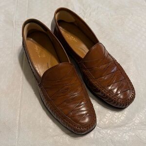 Classic Brown Leather Slip-On Loafers